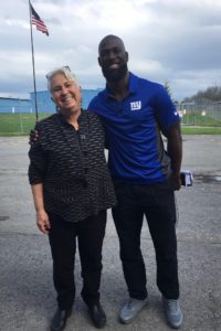 NY Giants Player Mike Thomas visits Ithaca, May 2019 